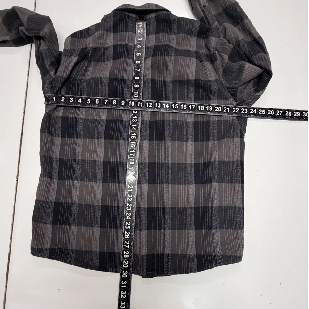 The North Face Shirt Mens Large Black Arroyo Flannel Long Sleeve Plaid Button Up